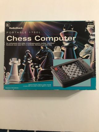 Radio Shack Portable Chess Computer 1750l W/64 Play Levels,  Tandy,  Electronic