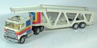 Nylint Transporter Car Carrier Auto Hauler Semi Truck Trailer 20.  5 " Scale Model