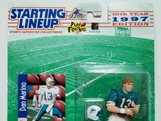 DAN MARINO - Miami Dolphins - NFL Kenner Starting Lineup SLU 1997 Figure & Card 3