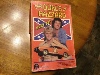 Dukes Of Hazzard Vintage 1981 Colorforms Play Set Bo & Luke General Lee
