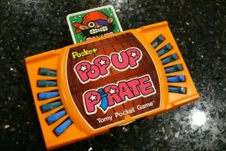 Tomy Pocket Pop Up Pirate Vintage Handheld Tabletop Arcade Game ✨tested Good✨
