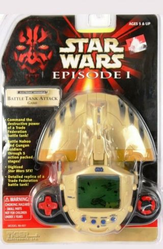 Star Wars Episode 1 Battle Tank Attack Handheld Game 1999 Tiger Electronics Nib