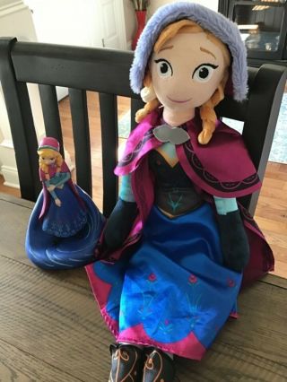 Elsa Disney Doll & Piggy Bank From Frozen 26 " Tall Jay Franco,  Slightly Use