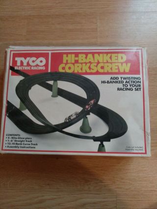 1979 Tyco Ho - Hi Banked Corkscrew Curves 6738 Nite Glow Piers