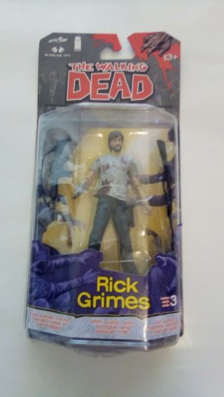 Mcfarlane Toys The Walking Dead Comic Series 3 Rick Grimes Action Figure Nip