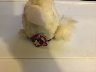 TIGER 1998 FURBY Toy Model 70 - 800 White with Pink Ears and Blue Eyes 3