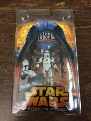 Star Wars Target Exclusive Clone Trooper Action Figure Revenge Of The Sith 2005