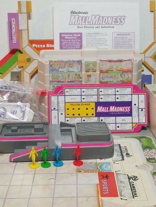 VTG Electronic Mall Madness Shopping Spree Board Game 1996 Milton Bradley 2
