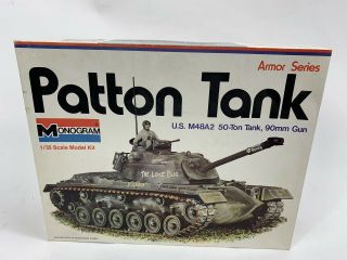 Monogram Patton Tank & 21/2 Ton Truck 1/35 Scale Model Kit M48a2 & M - 34