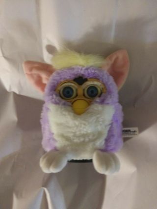 Furby Special Limited Edition Purple Wight Yellow Hair Blue Eyes Not.