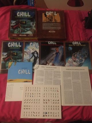 Chill: Adventures Into The Unknown Pacesetter Horror Rpg Boxed Set 1984