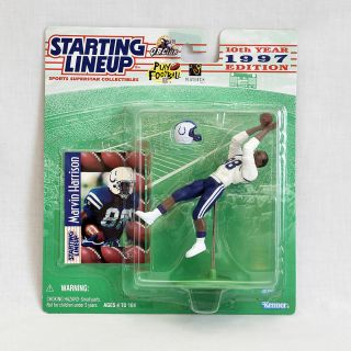 1997 Kenner Starting Lineup Football Figure 6 " 88 Marvin Harrison Colts