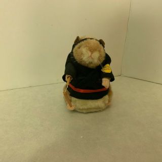 Gemmy - Dancing Hamster - Plays: " Kung Fu Fighting " - Black Robe - Read