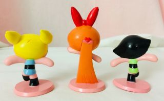 3pc POWERPUFF GIRLS Cake Toppers Figures Toys - Bakery Crafts - 2