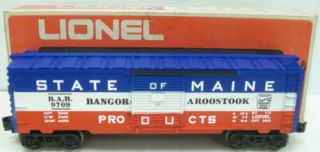 Lionel 6 - 9709 State Of Maine Box Car Ln/box