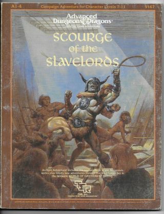 Rpg Scourge Of The Slavelords A1 - 4 Supermodule Ad&d Tsr 9167