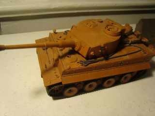 Built Parts Tamiya 1970 Plastic Model 1/35 German Tiger Tank World War Ii