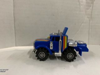 Vintage 1981 Ljn Rough Riders 4x4 Blue Semi Truck (part Of Package)