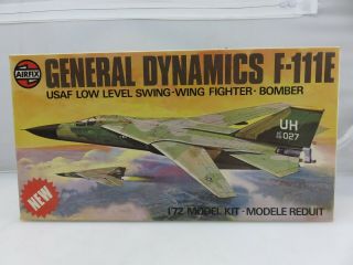 Airfix General Dynamics F - 111e 1/72 Scale Plastic Model Kit Unbuilt Vintage