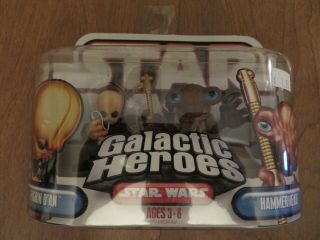 2007 Hasbro Star Wars Galactic Heroes 2 Pack Figrin D 