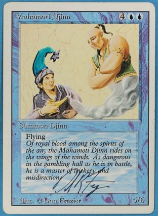 Mahamoti Djinn Revised Pld Rare Artist Signed Altered Card (sa5021) Abugames