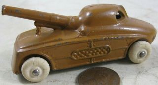 Vintage Manoil Barclay Army Soldier Cannon Car