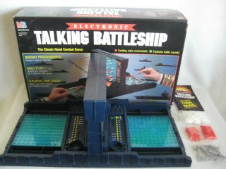 Battleship Board Game Electronic Talking 1989 Milton Bradley
