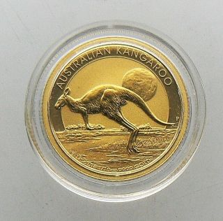 2015 Australia 1/10 Oz $15 Gold Kangaroo Bu 9999 Pure