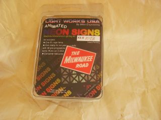 Ho Scale - - Animated Sign - - Milwaukee Road,  Still In Its Package,  No Rs
