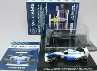 9415 Aoshima 1/64 Williams F1 Fw16 2 Ayrton Senna San Marino Mib With Tracking