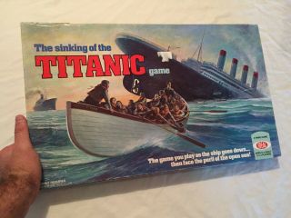 Vintage 1976 Ideal The Sinking Of The Titanic Board Game Classic