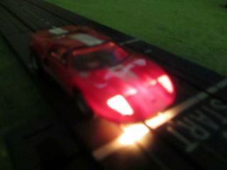 Nmint Lighted Aw Ford Gt Aurora Afx T Jet Race Track Set Slot