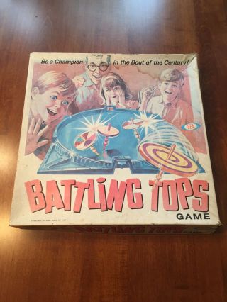 Battling Tops Vintage Game.  1968.  Game Is In Near Besides Aging.