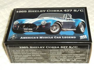 Wix Filters 1965 Shelby Cobra 427 S/c Blue 1:24 Scale Diecast Part 99165