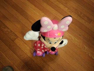 Disney 17 " Roller Skating Minnie Mouse Talking Singing Toy Hot Pink & Black Toy