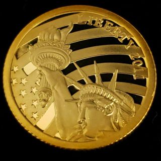 2011 Cook Islands $5 Liberty 1/10th Ounce.  24 Pure Gold Collector Coin ^cil1134
