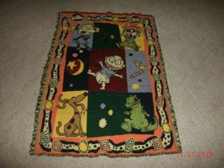 Vintage Rug Rats Cartoon Tv Show Tapestry Blanket Throw 55 X 36