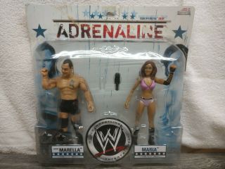 Wwe Wrestling Adrenaline Series 32 Santino Marella & Maria Figure 2 - Pack