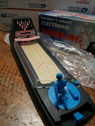Vintage Radio Shack Tandy Lanes Electronic Bowling Tabletop Game box 2