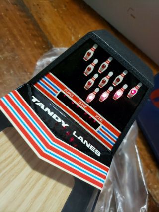 Vintage Radio Shack Tandy Lanes Electronic Bowling Tabletop Game box 3