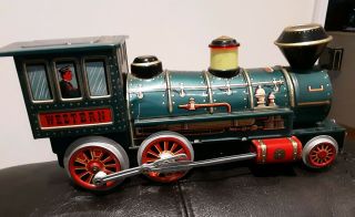 Vintage Battery Operated Western Special Tin Toy Locomotive