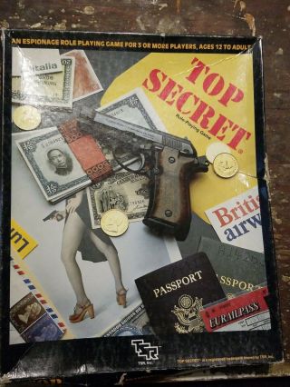 Top Secret Espionage Role Playing Game Tsr 7006 Rpg,  002 003 Extra Modules