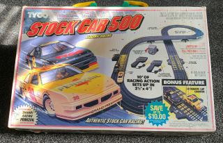 Vintage Tyco Stock Car 500 Electric Slot Car Racing,  Box 1993