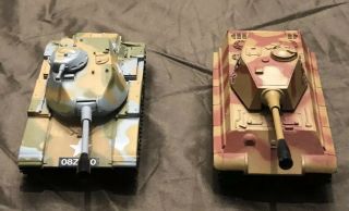 Corgi Toys King Tiger Tank German And M60 A1 Wwii Tanks Metal Diecast