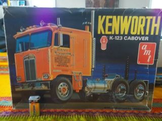 Unbuilt 1/25 " Kenworth K - 123 Cabover " Highway Truck Amt 1970 