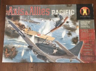 Axis & Allies Pacific Avalon Hill 1999 100 Complete Hasbro Wwii Military Game