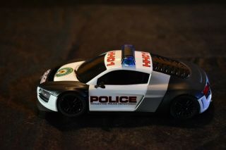 Scalextric Digital Audi R8 Gt3 Police Car With Lights & Siren 1/32