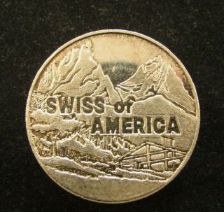 Swiss Of America 5 Oz Silver Rolo Round " Bill Of Rights " Right To Bear Arms