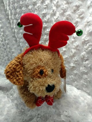 Jingle & Mingle Christmas Animated Dog Barks " We Wish You A Merry Christmas "