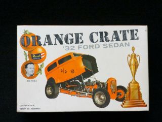 Vintage Orange Crate Plastic Model Kit Built Up By Revell